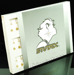 Studex Ear Piercing Gold Plated Ball Studs 12 pack R200Y