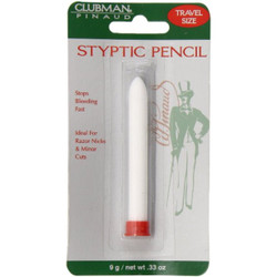 CLUBMAN Pinaud Styptic Pencil Stops Bleeding Fast Travel Size 0.33 oz