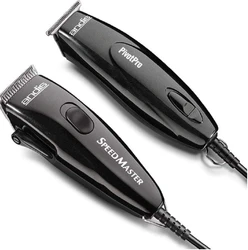 Andis Metallic Black Speed Master Clipper & Pivot Pro Trimmer Combo 24075