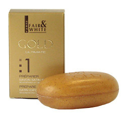 Fair & White GOLD Satin Exfoliating Bar Soap 7oz