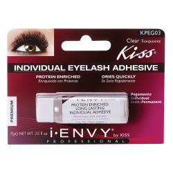 Kiss i ENVY Protein Enriched Long Lasting Individual Eyelash Glue Clear, KPEG03 