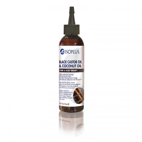 Isoplus Black Castor Oil & Coconut Oil Hair & Scalp Therapy 4 oz.