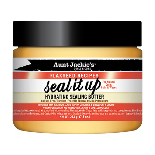 Aunt Jackie's Flaxseed Recipes Hydrating Sealing Butter Seal it Up 7.5 oz