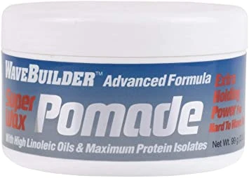 Wave Builder Super Wax Pomade Extra Holding Power 3.5 oz