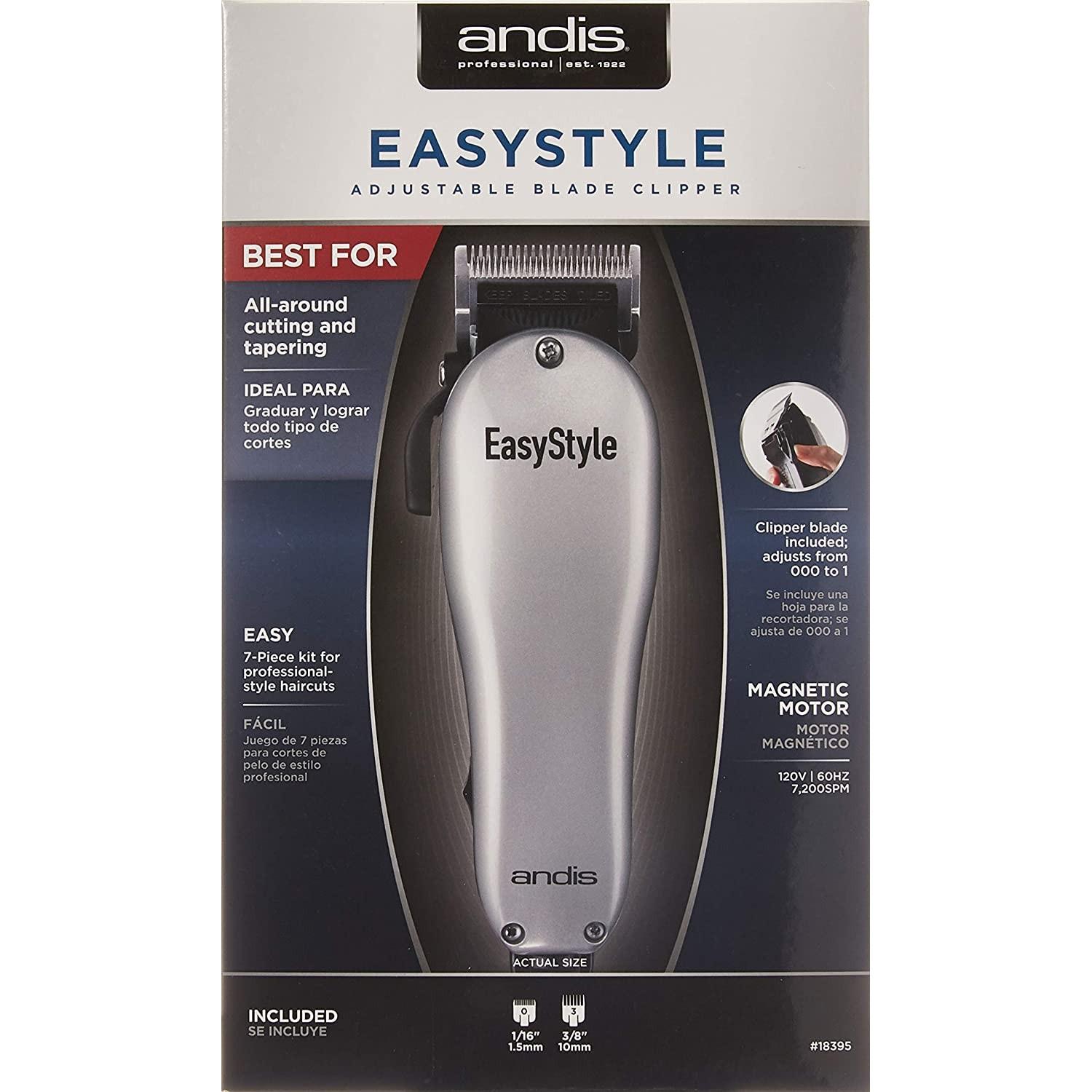 Andis Easy Style Adjustable Blade Clipper  - 7 Piece Kit, #18395