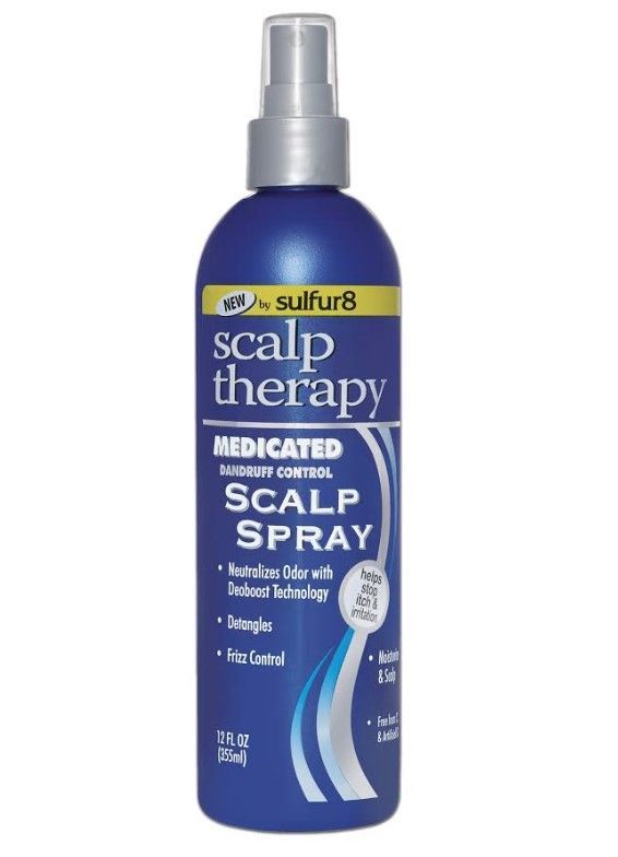 Sulfur 8 Scalp Therapy Medicated Scalp Spray for Dandruff Control 12 oz