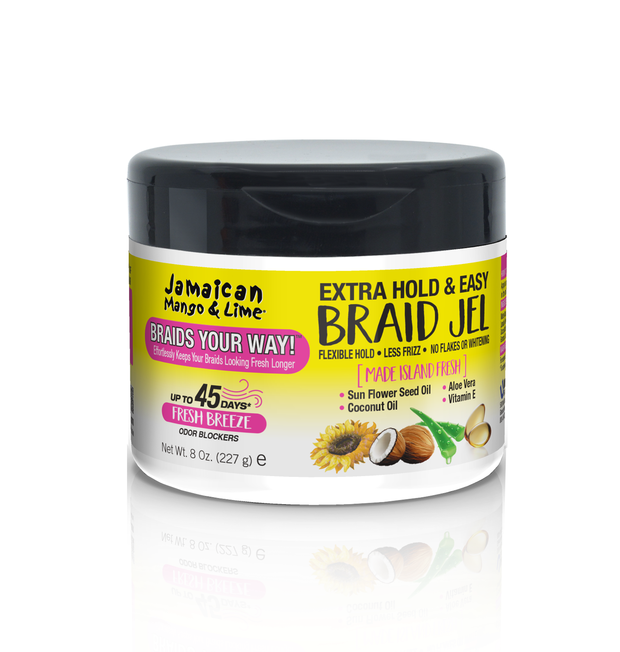 Jamaican Mango & Lime Extra Hold & Easy Braid Gel 8 oz. 