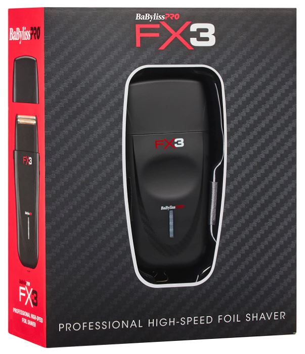 BaByliss Pro FX3 high-Speed Foil Cordless Shaver - Black 