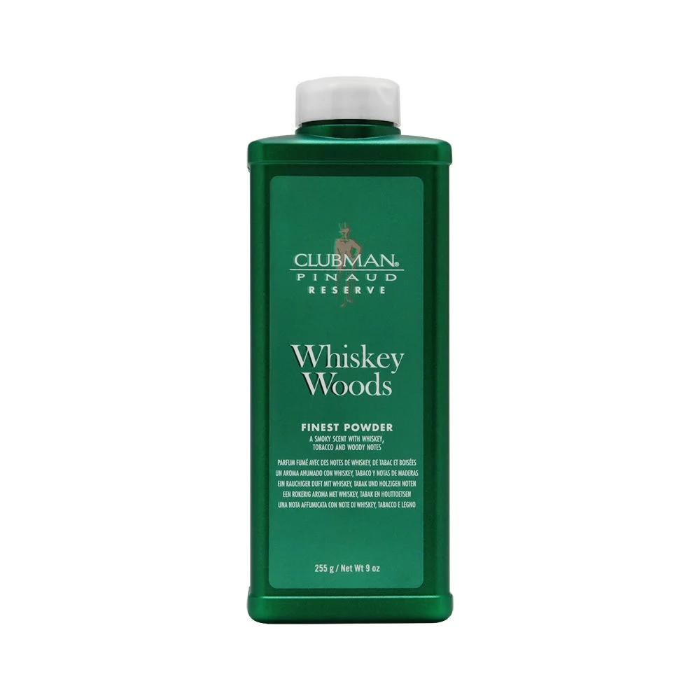 CLUBMAN Pinaud Reserve Whiskey Woods Finest Powder 9 oz. 