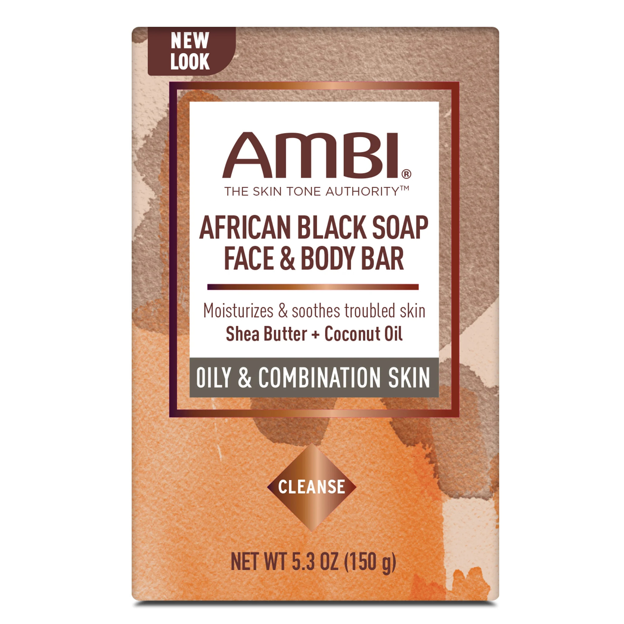 AMBI African Black Soap Face & body Bar 5.3 oz. 