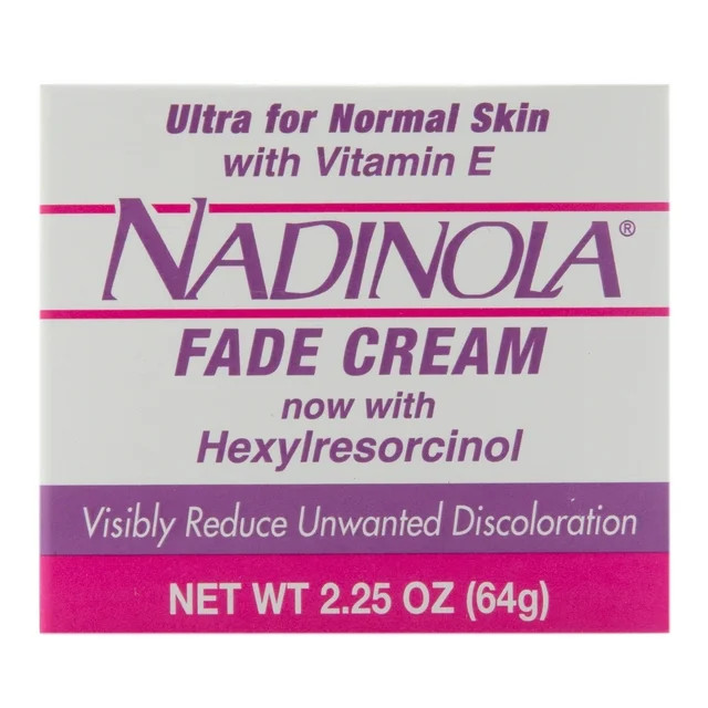 Nadinola Fade Cream For Normal Skin With Vitamin E 2.25 oz