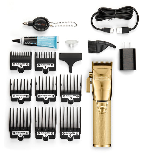 BaByliss PRO GOLD FX Plus Metal Lithium Cordless Clipper FX870NG 