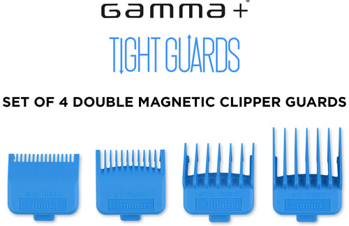 GAMMA+ Dub Magnetic Tight Clipper Guards - Cyan Blue