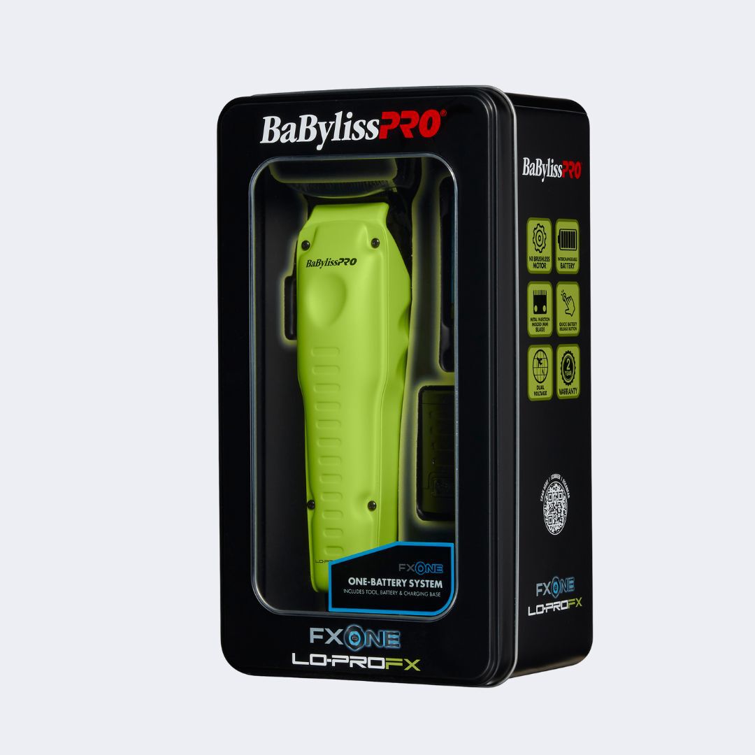 BaByliss PRO FXONE LO-PROFX Limited Edition Neon Yellow Clipper 