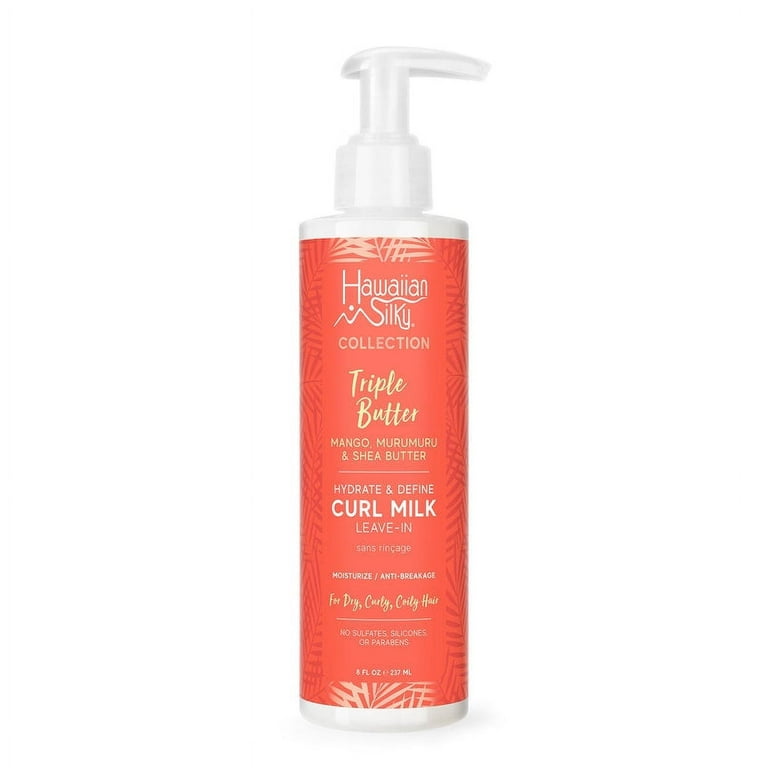 Hawaiian Silky Triple Butter Hydrate & Define Curl Milk Leave-In 8 oz.