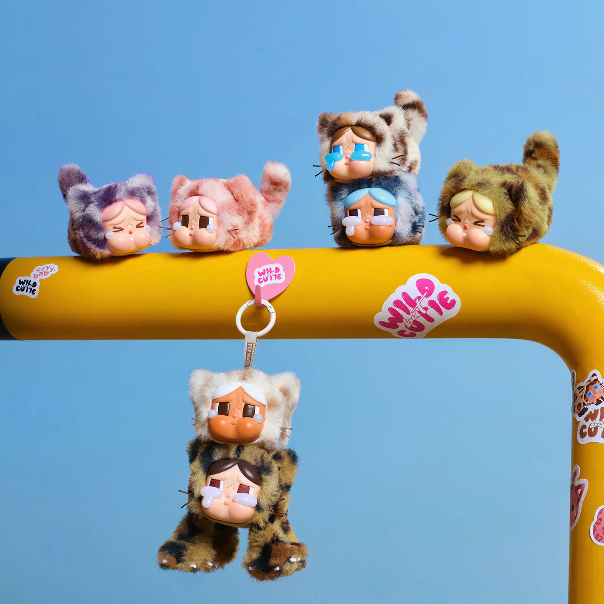POP MART Wild But Cutie Cry Baby Vinyl Plush Pendant Blind Box DUPE– Sealed Box