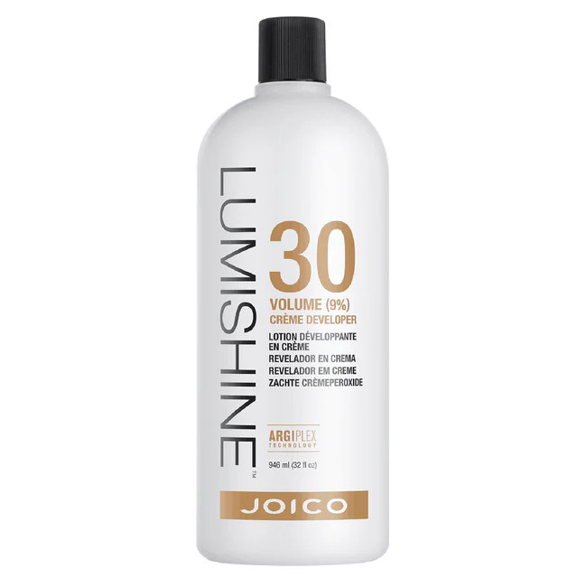 Joico LumiShine Creme Developer 30 Volume – Professional Hair Color Peroxide, 32 oz