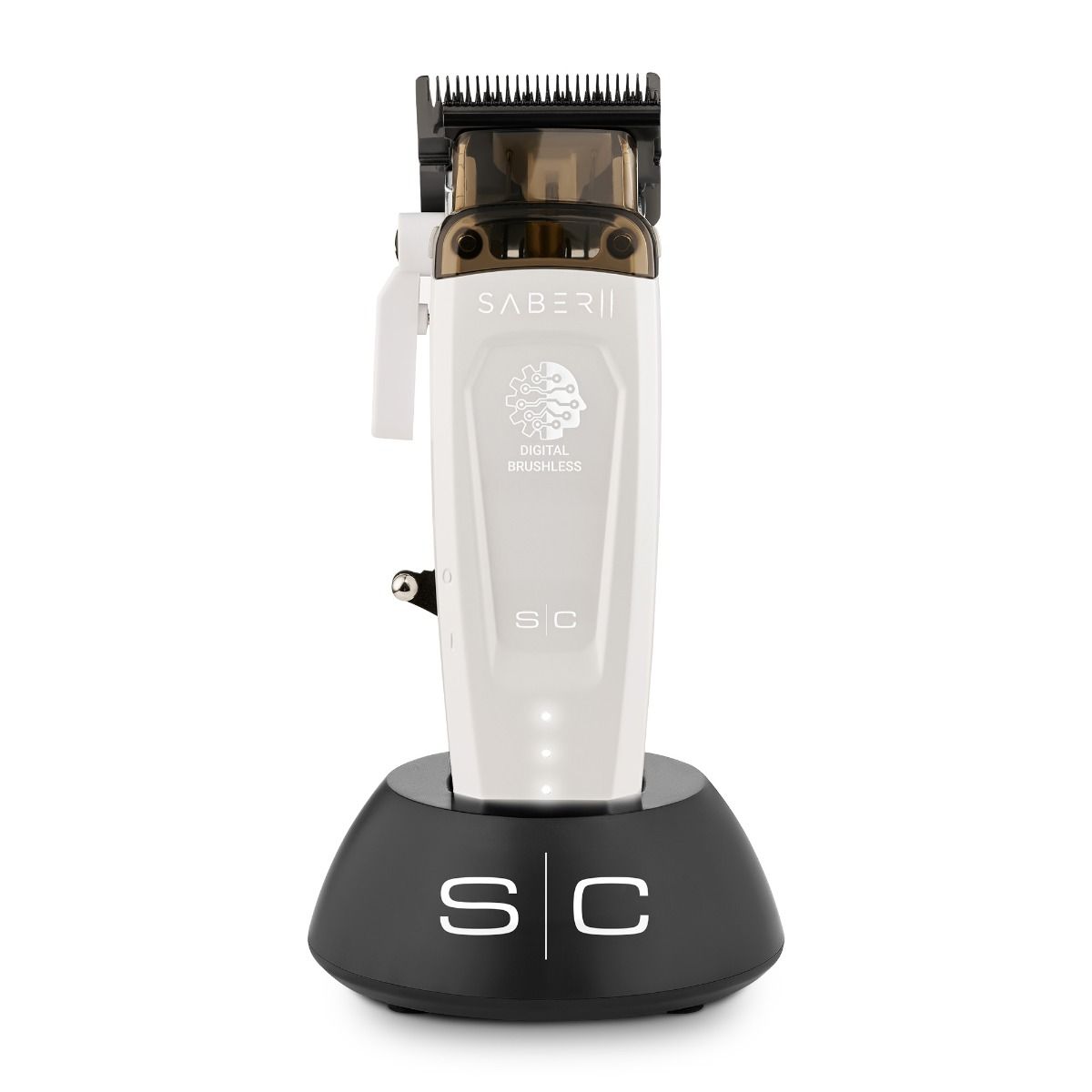 StyleCraft Saber II Cordless Digital Brushless Motor Clipper – White (SC619)