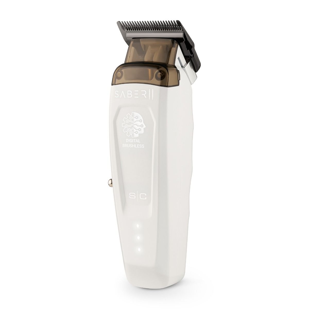 StyleCraft Saber II Cordless Digital Brushless Motor Clipper – White (SC619)
