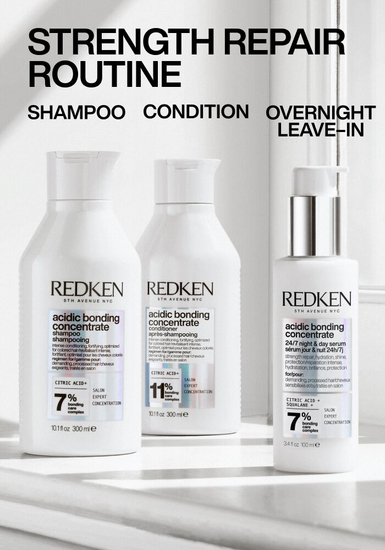 REDKEN Holiday Hair Kit – Acidic Bonding Shampoo, Conditioner & 24/7 Serum