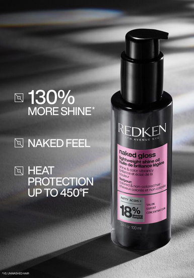 REDKEN Acidic Color Gloss Holiday Kit – Shampoo, Conditioner & Naked Gloss Oil (P2808600)