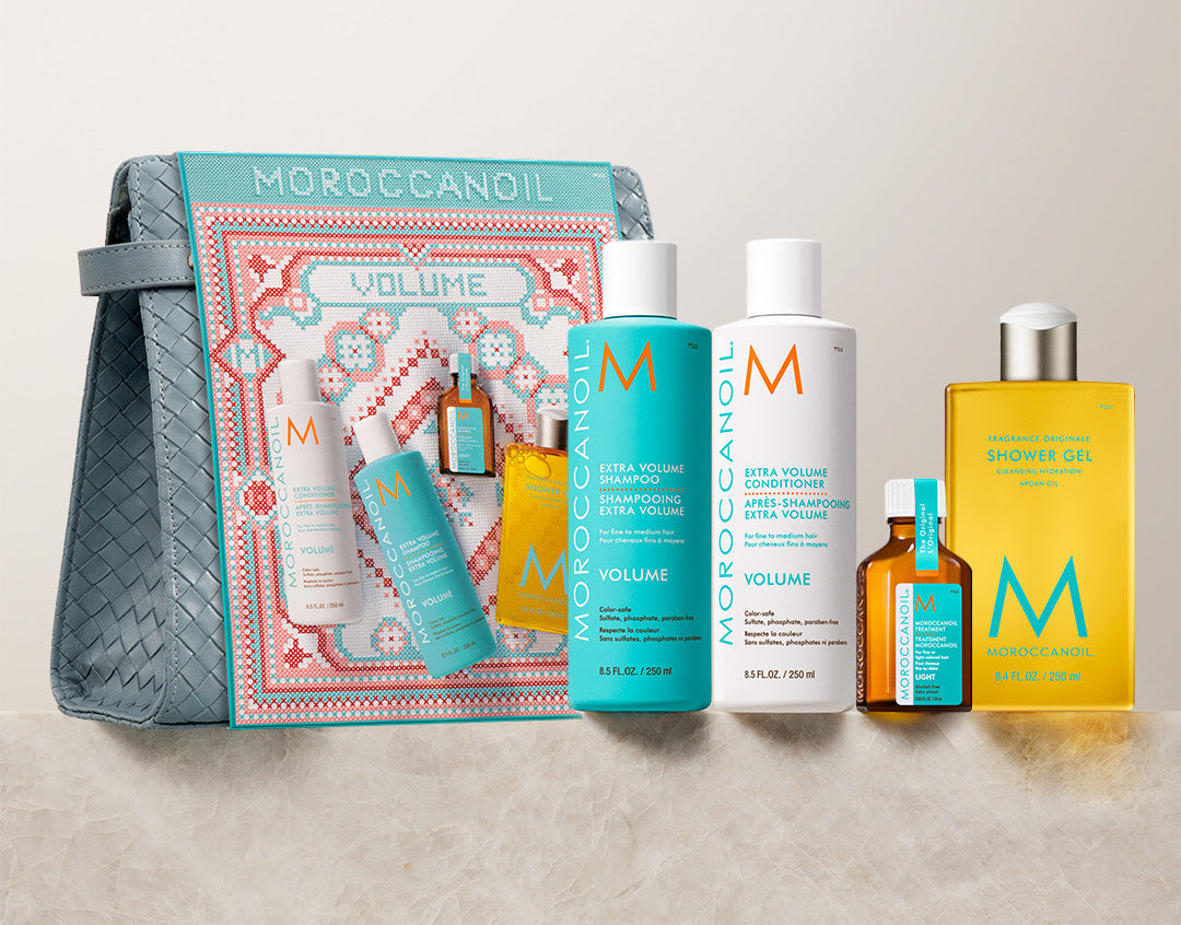 MOROCCANOIL Extra Volume Holiday Set – Volumising & Lightweight Shine Kit