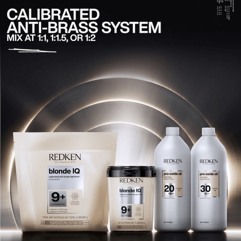 BLONDE IQ™ 9+ Calibrated Anti-Brass Lightener – Up to 9 Levels Lift