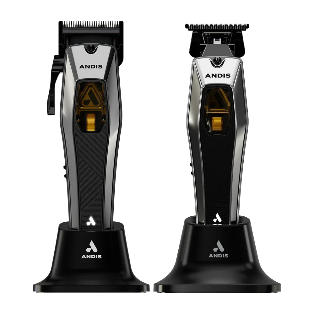 ANDIS RECON Vector Motor Cordless Clipper + Trimmer Combo – Professional Barber Kit (562257 + 562697) 