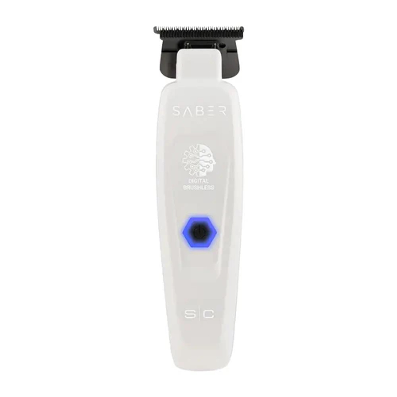 StyleCraft White Saber II Cordless Clipper & Trimmer Duo – Digital Brushless Motor (SC619W + SC421W)