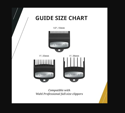 Wahl Premium Cutting Guides 1.5mm, 3mm & 4.5mm – 3 Pack