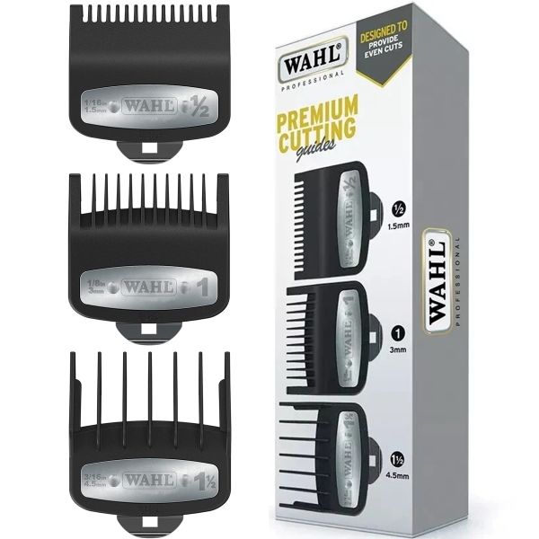 Wahl Premium Cutting Guides 1.5mm, 3mm & 4.5mm – 3 Pack