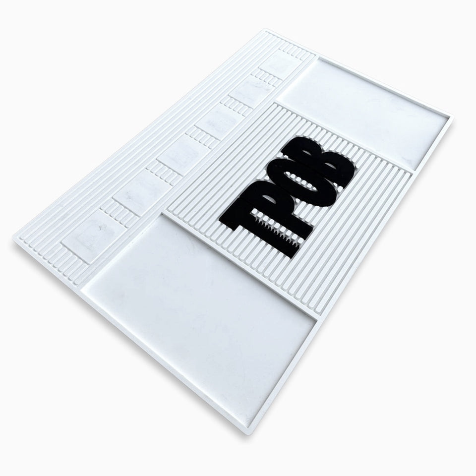 TPOB Magnetic Mat White Edition – Heavy Duty Barber Tool Organizer