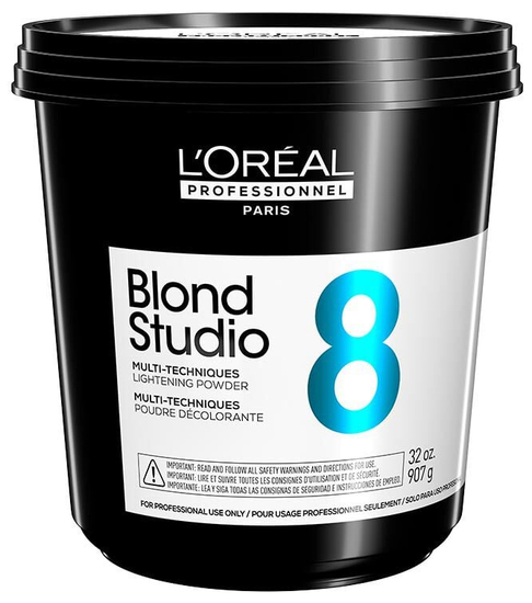 L'Oréal Professionnel Blond Studio Multi-Techniques Powder (Blond Studio 8) (32 oz.)