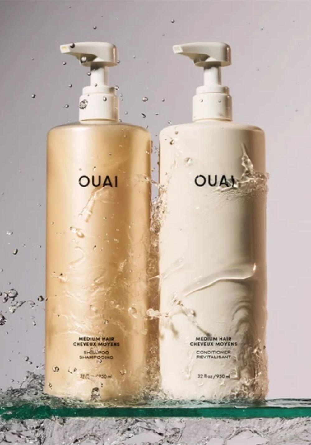 OUAI Medium Shampoo & Conditioner Duo (1 ltr)