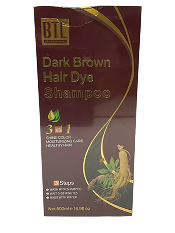 BTL Professional 3-in-1 Hair Dye Shampoo 16.9oz / 500mL