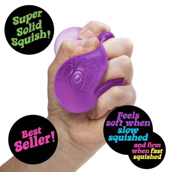 Nee Doh Nice Cube Sensory Fidget Toy – Satisfying Squishy Square Stress Relief Cube (1 Random Color)