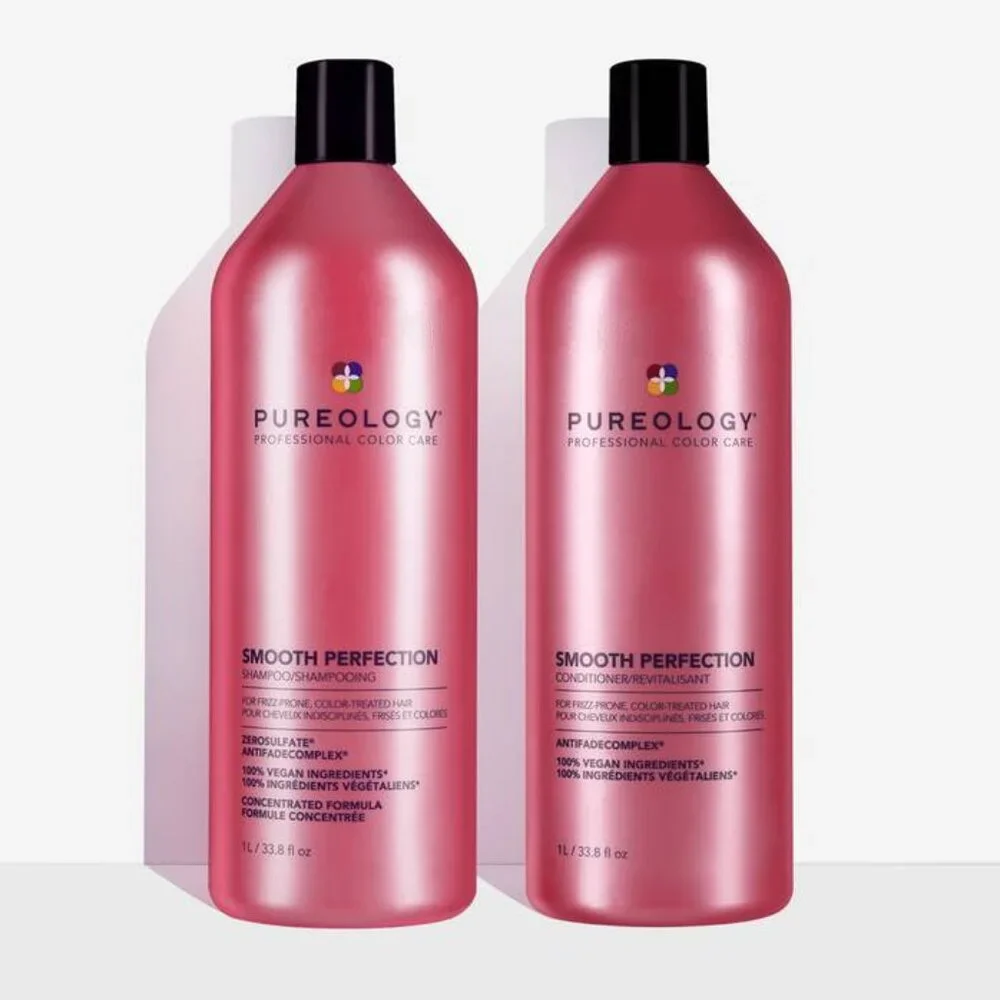 Pureology Smooth Perfection Anti-Frizz Shampoo & Conditioner Duo Set 33.8 fl oz Each