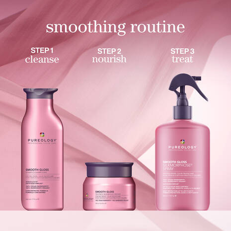 Pureology Smooth Gloss Anti-Frizz Treatment Hair Mask for Frizzy, Colour-Treated Hair