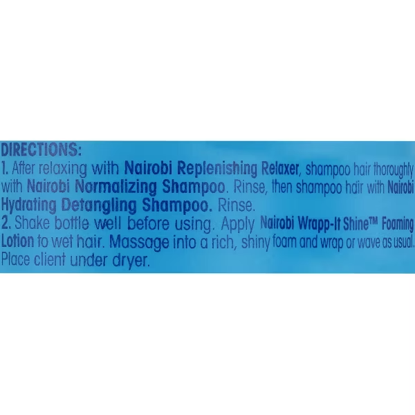 Nairobi Wrapp-It Shine Foaming Lotion for Hair Wrapping & Setting 8 oz