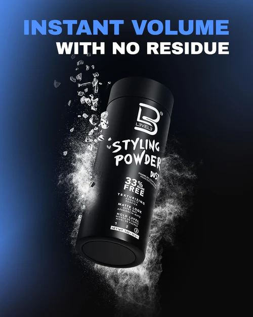 L3VEL3 Styling Powder Dust – Volumizing Matte Texture Hair Powder