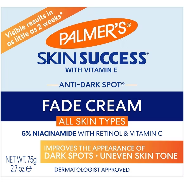 Palmer's Skin Success Anti-Dark Spot Fade Cream – Tone Correcting Cream with Retinol, Vitamin C & Vitamin E (2.7 oz)