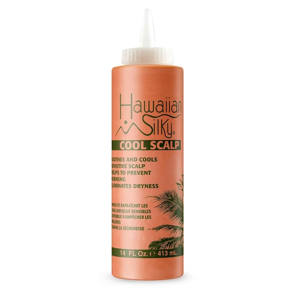 Hawaiian Silky Cool Scalp Base Creme with Applicator – Cooling Scalp Moisturizer & Relief Treatment (14 fl oz)