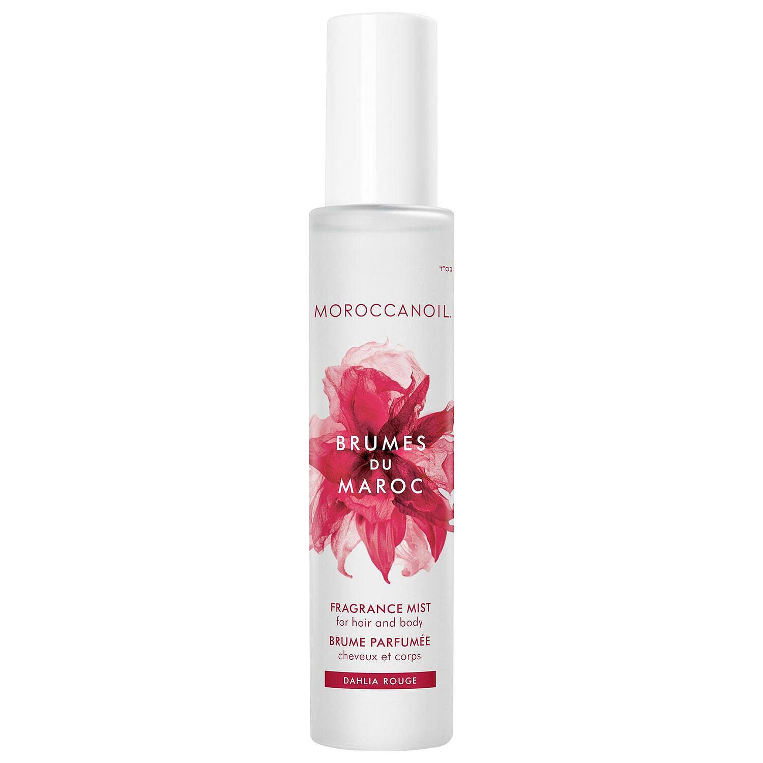 Moroccanoil Dahlia Rouge Hair & Body Fragrance Mist – Dahlia Petals, Pearl Tuberose & Sandalwood (3.3 fl oz)