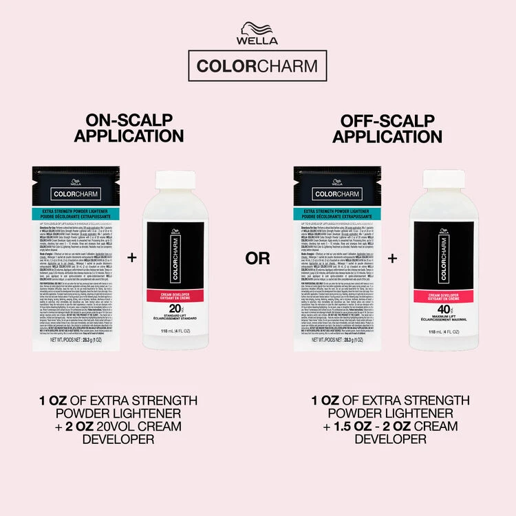 Wella ColorCharm Extra Strength Powder Lightener – Professional Hair Bleach with Up to 9 Levels of Lift (16 oz)