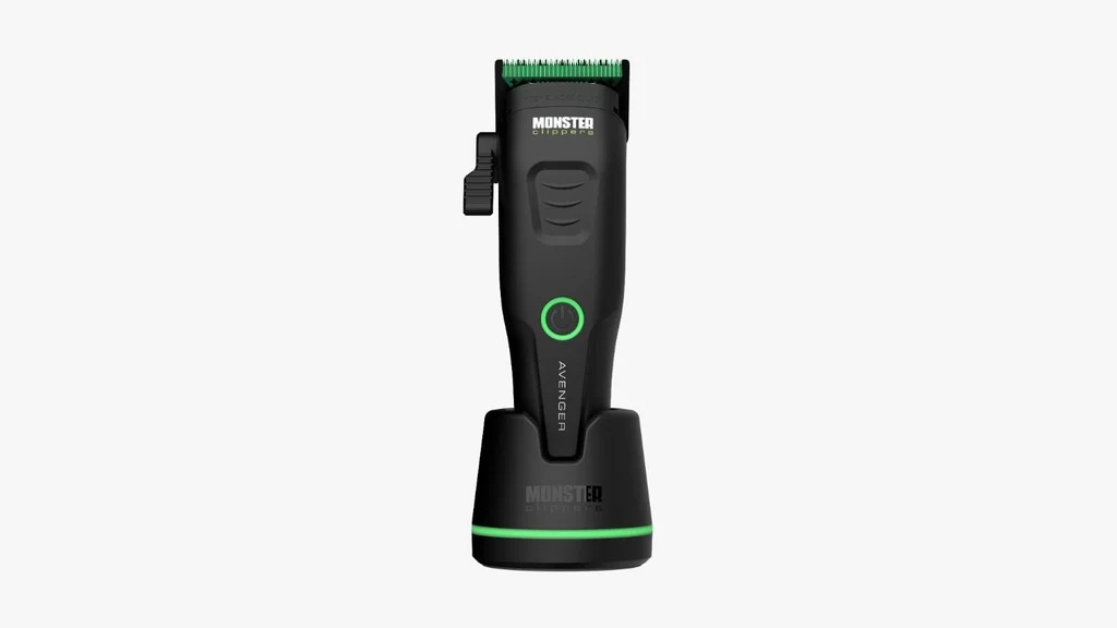Black Monster M43 Avenger Professional Cordless Clipper with 6,800 RPM Motor & Zero-Gap Blade