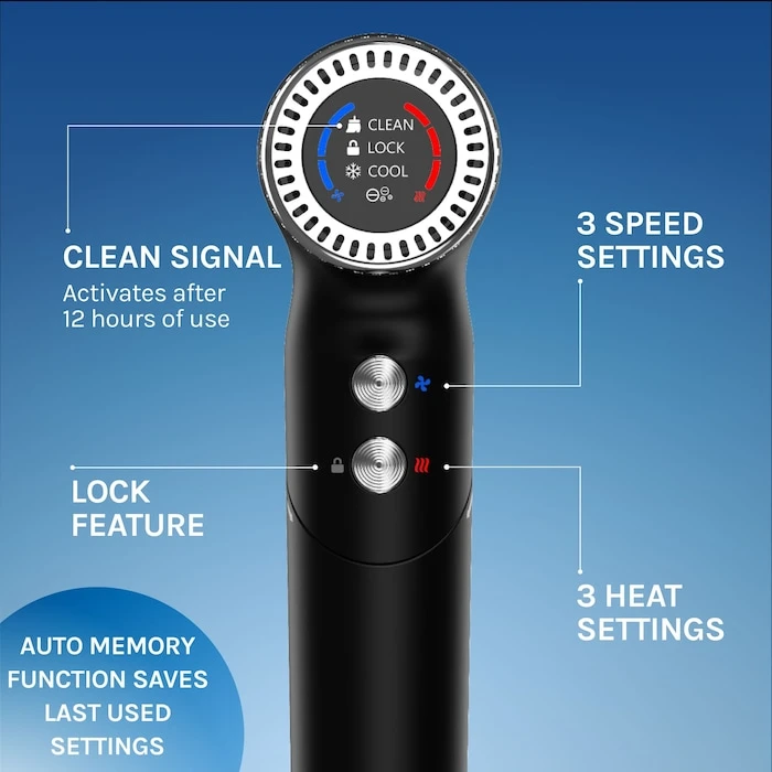 Bio Ionic AeroGravity Lightweight Ionic Hair Dryer with 9 Heat & Speed Settings