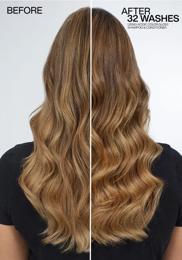 Redken Acidic Color Gloss Shampoo and Conditioner Duo – Sulfate-Free Color Care & Shine 33.8 oz