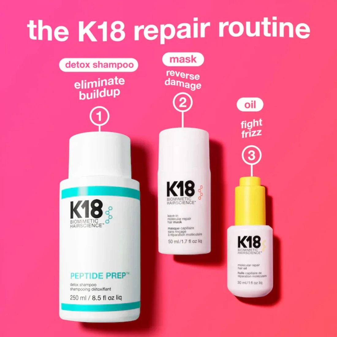 K18 Leave-In Molecular Repair Hair Mask (1.7 oz/50 mL)