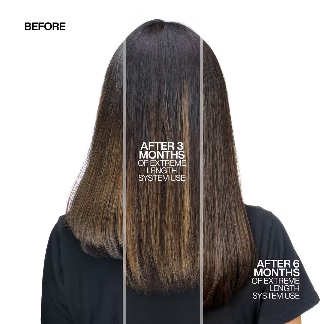 Extreme Length Shampoo: Aqua / Water / Eau, Cetearyl Alcohol, Propylene Glycol, Maleic Acid, Ethanolamine, Behentrimonium Methosulfate, Parfum / Fragrance, Stearamidopropyl Dimethylamine, Glycerin, Phenoxyethanol, Hydroxyethylcellulose, Ricinus Communis Seed Oil / Castor Seed Oil, Quaternium-91, Polyquaternium-37, Benzoic Acid, Paraffinum Liquidum / Mineral Oil / Huile Minerale, Cetrimonium Chloride, Cetrimonium Methosulfate, Ppg-1 Trideceth-6, Benzyl Benzoate, Biotin, Limonene, Benzyl Alcohol, Acrylates Copolymer, Linalool, 2-Oleamido-1,3-Octadecanediol, Sorbitan Oleate
Extreme Length Conditioner: Aqua / Water / Eau, Sodium Laureth Sulfate, Sodium Chloride, Cocamidopropyl Betaine, Citric Acid, Sodium Hydroxide, Parfum / Fragrance, Propylene Glycol, Polyquaternium-10, Sodium Benzoate, Hexylene Glycol, Salicylic Acid, Vanillin, Benzyl Benzoate, Linalyl Acetate, Tetramethyl Acetyloctahydronaphthalenes, Carvone, Citrus Aurantium Peel Oil, Limonene, Benzyl Alcohol, 2-Oleamido-1,3-Octadecanediol, Linalool, Biotin
One United Leave-In Treatment: Aqua / Water / Eau, Cocos Nucifera Oil / Coconut Oil, Amodimethicone, Polyquaternium-37, Phenoxyethanol, Propylene Glycol Dicaprylate/Dicaprate, Parfum / Fragrance, Acetamide Mea, Sodium Hydroxide, Lactamide Mea, Dimethicone Peg-7 Phosphate, Ppg-1 Trideceth-6, Trideceth-6, Behentrimonium Chloride, Xylose, Lactic Acid, Ethylhexylglycerin, Sorbitan Oleate, Isopropyl Alcohol, Cetrimonium Chloride, Hydrolyzed Vegetable Protein Pg-Propyl Silanetriol, Propylene Glycol, Citronellol, Geraniol, Linalool, Alpha-Isomethyl Ionone, Sodium Benzoate, Potassium Sorbate, Sorbitol, Tocopherol, Citric Acid, Viola Odorata Flower/Leaf Extract