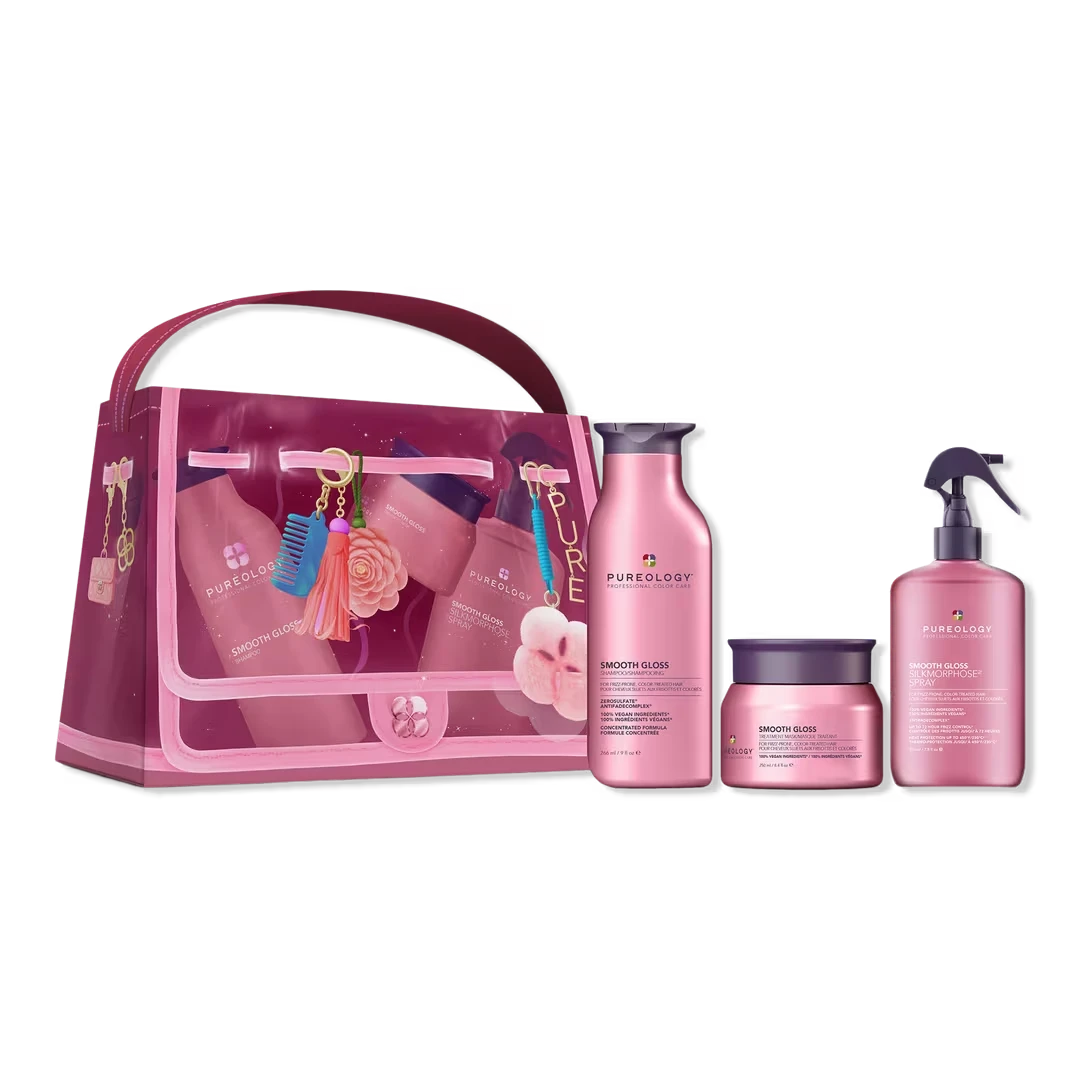 Pureology Smooth Gloss Frizz Control & Heat Protection 3-Piece Holiday Kit